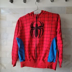 L 12/14 Spiderman Semi Facecover Hoodie